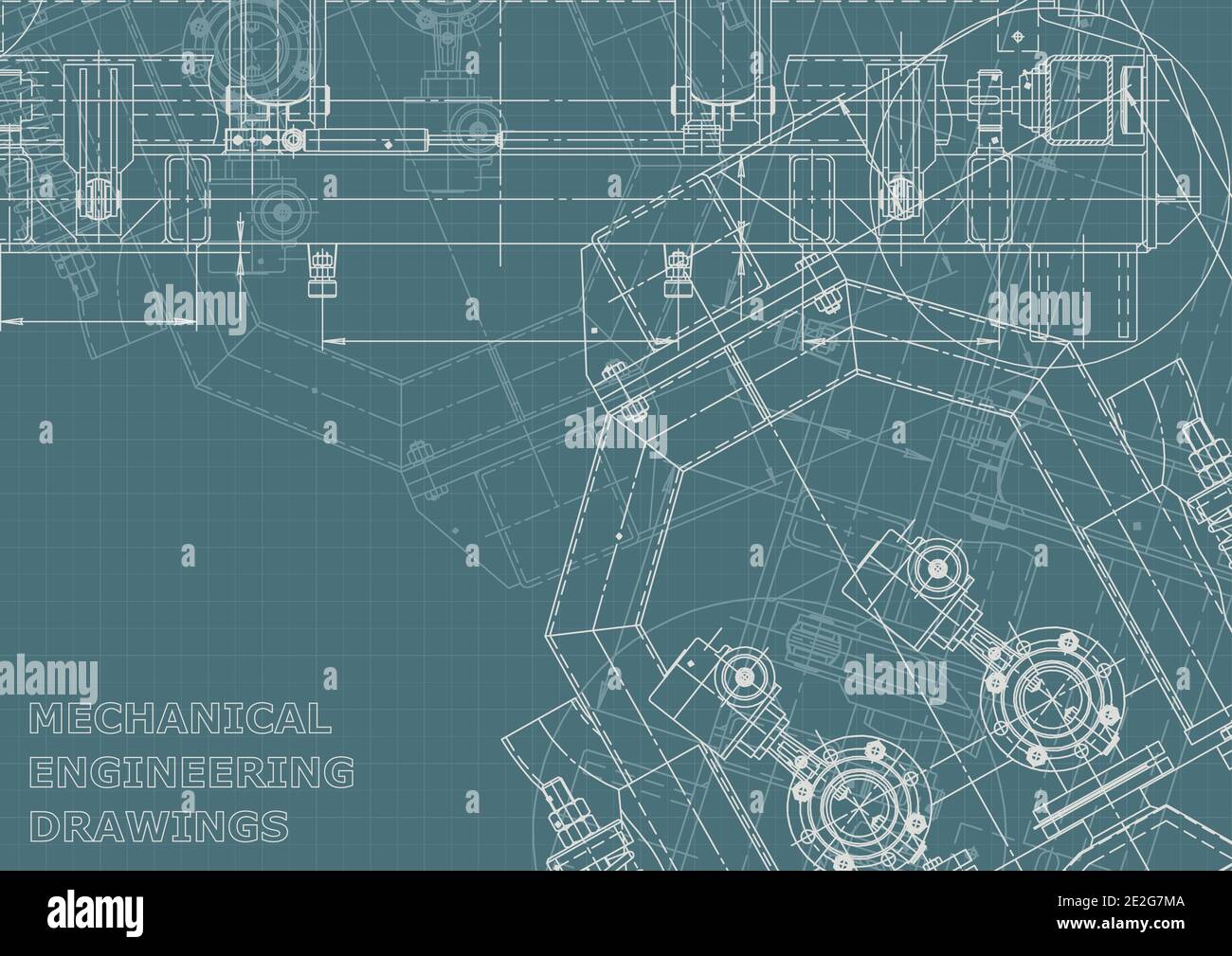 Corporate Identity. Computer aided design systems. Blueprint, scheme ...