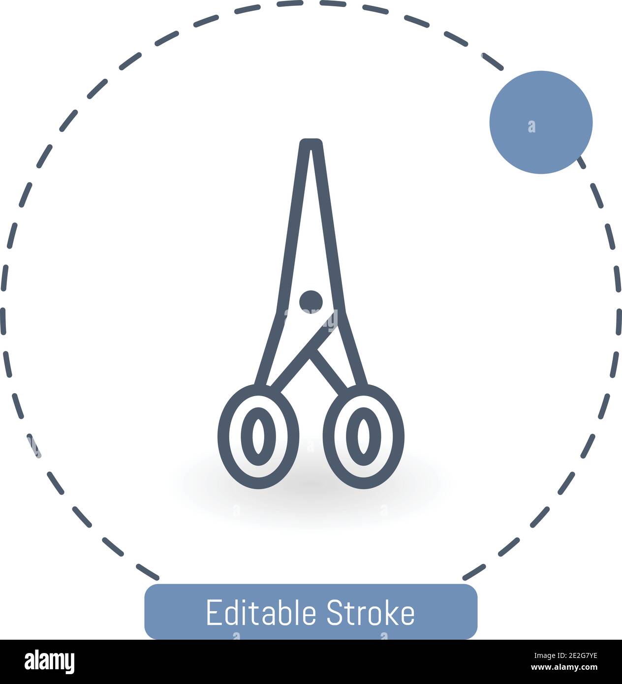 scissors vector icon editable stroke outline icons for web and mobile ...
