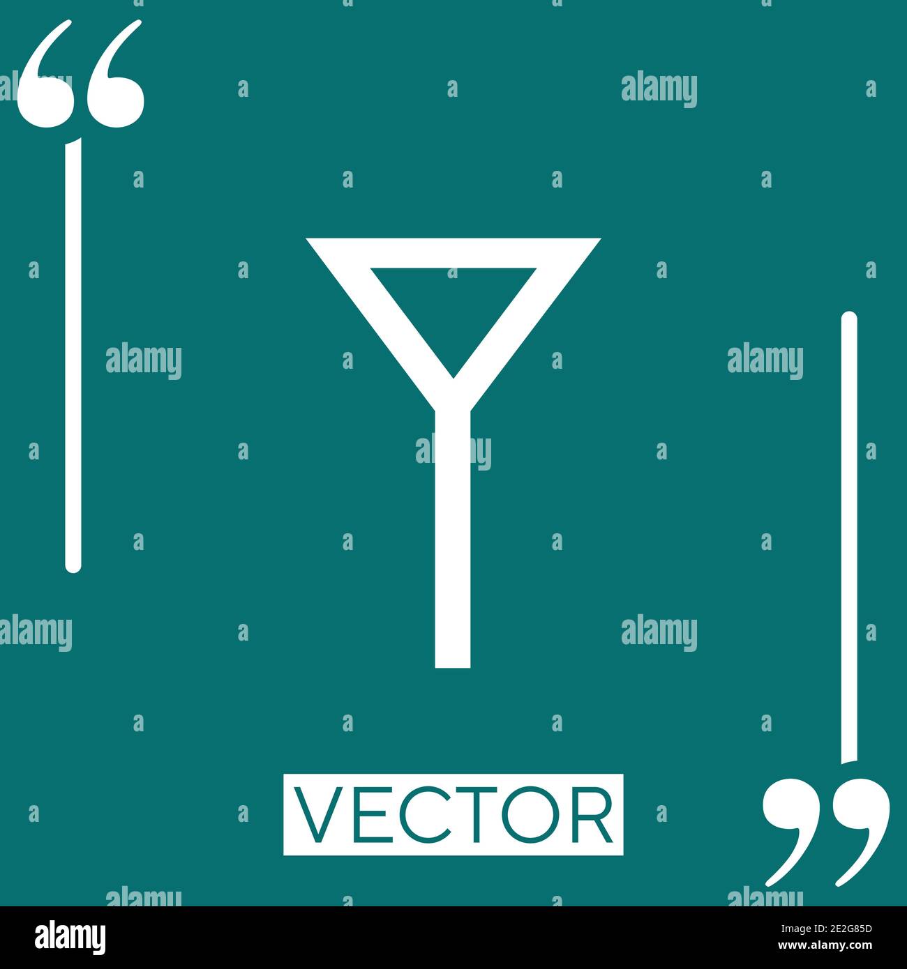 antenna Linear icon. Editable stroke line Stock Vector