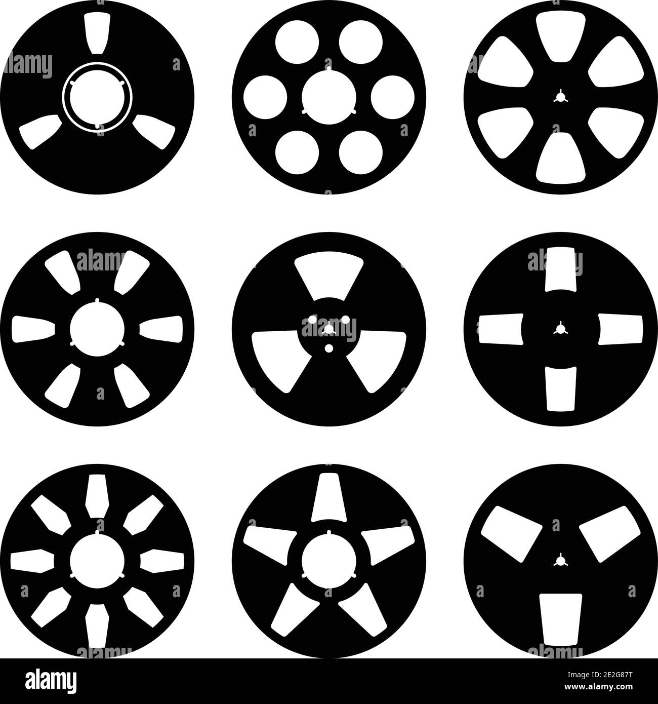 Reel to reel vector vectors hi-res stock photography and images - Alamy