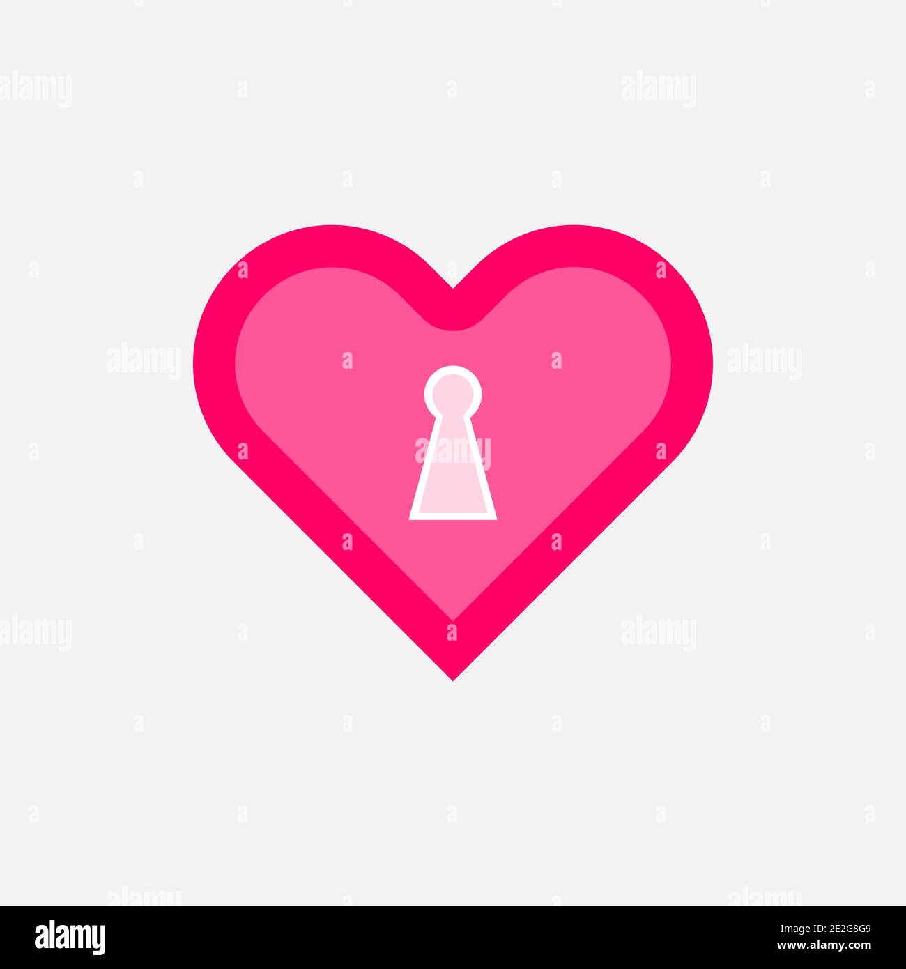 LOVE LOCK ICON ILLUSTRATION VECTOR TEMPLATE ISOLATED Stock Vector Image ...