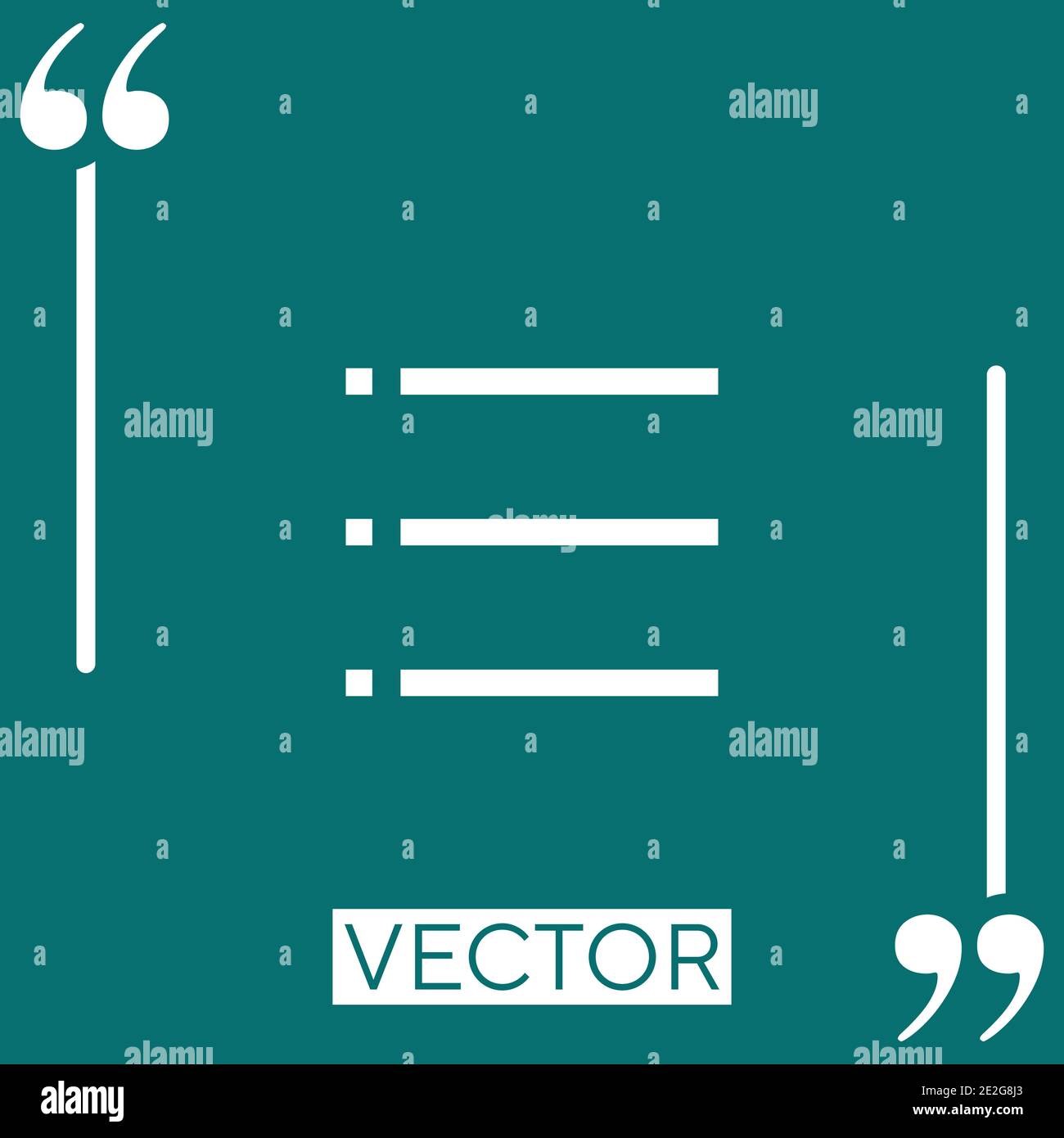 bullet list vector icon Linear icon. Editable stroke line Stock Vector