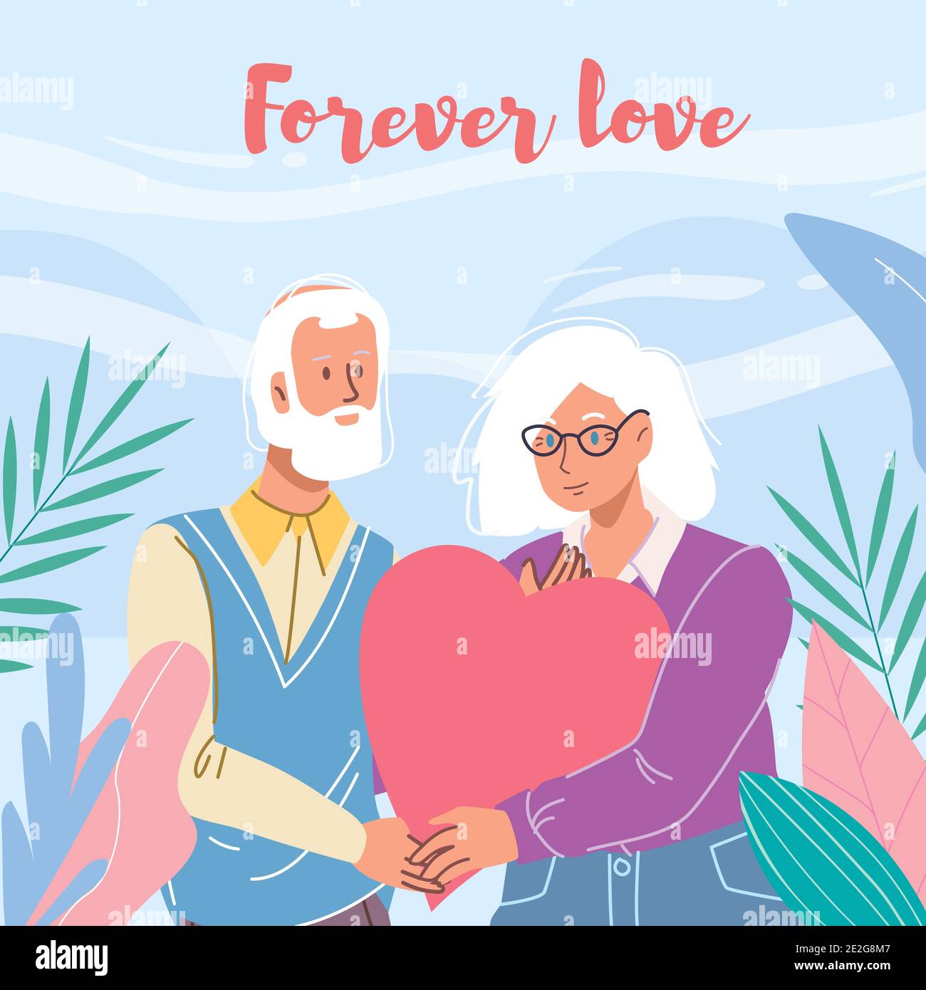 Flat cartoon characters couple,love metaphor heart symbol,vector  illustration concept Stock Vector Image & Art - Alamy