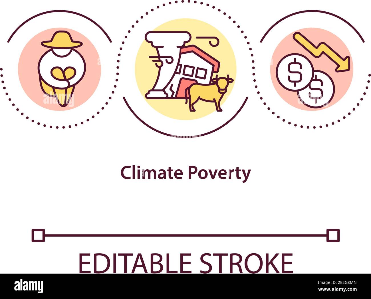 Climate poverty concept icon Stock Vector Image & Art - Alamy