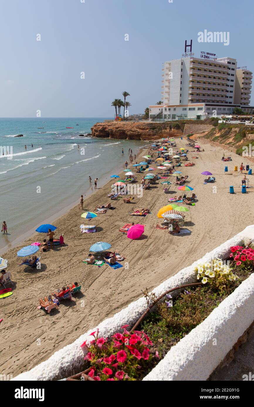 Playa Cala Cerrada Orihuela Spain beautiful small beach near La Zenia