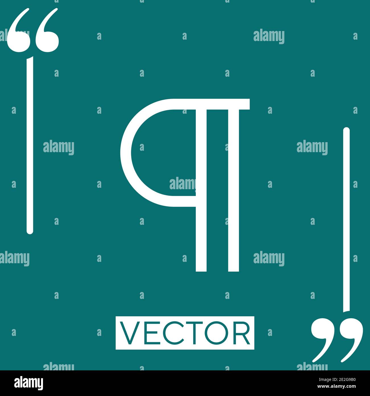 paragraph vector icon Linear icon. Editable stroke line Stock Vector
