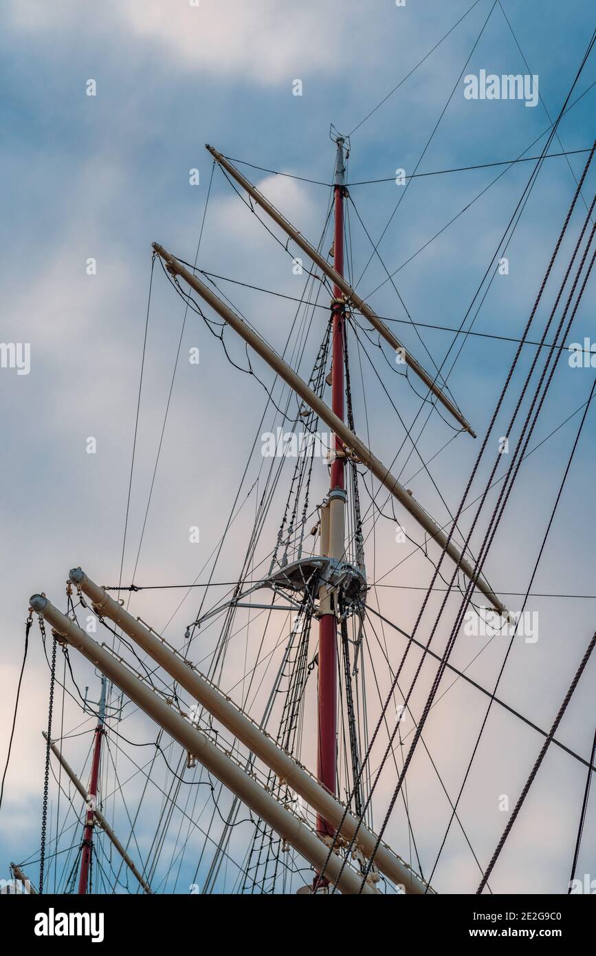 sailing ship mast Stock Photo Alamy