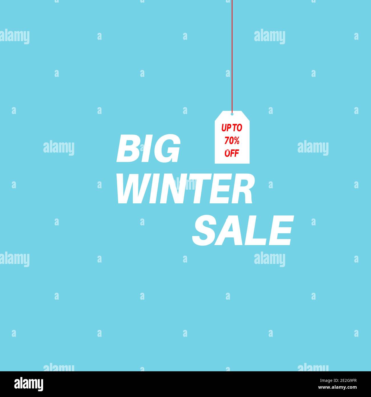 Winter sale poster and banner design. Stock Vector