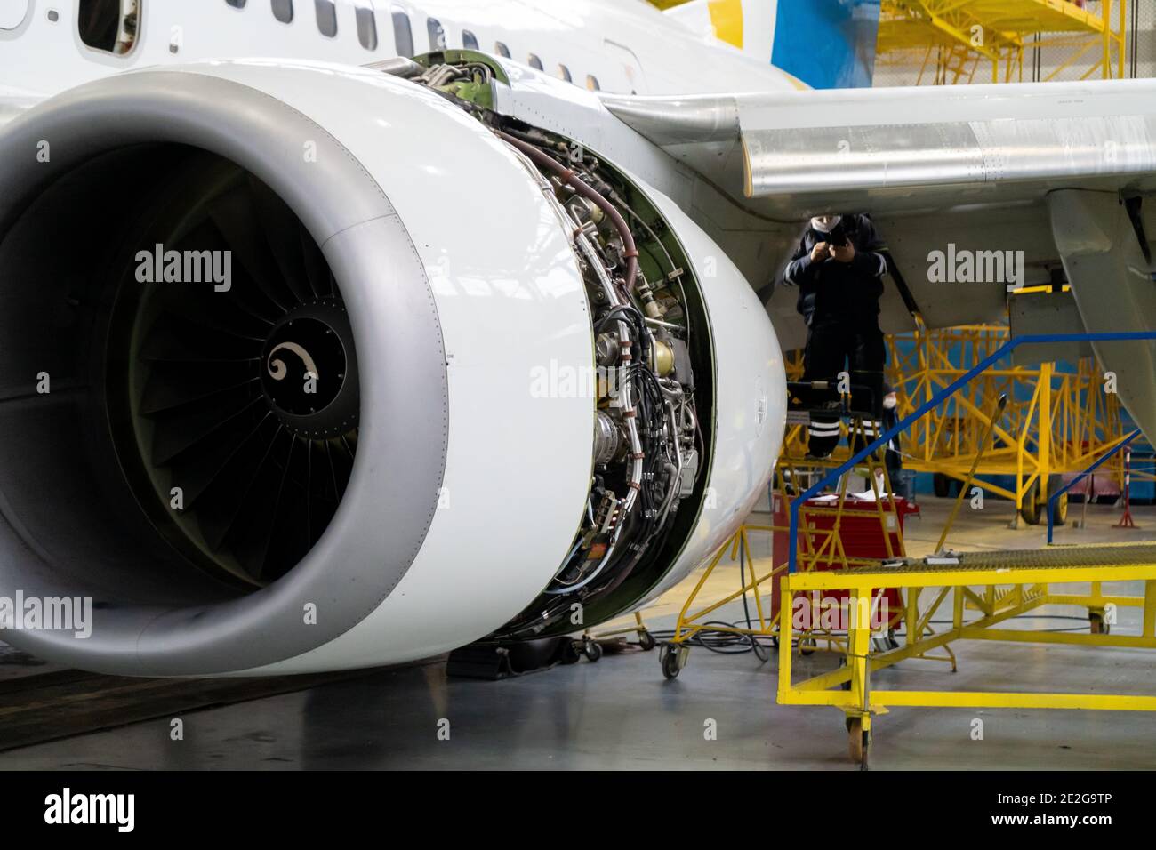 Ukraine, Kyiv November 25, 2020 Details of the turboprop engine