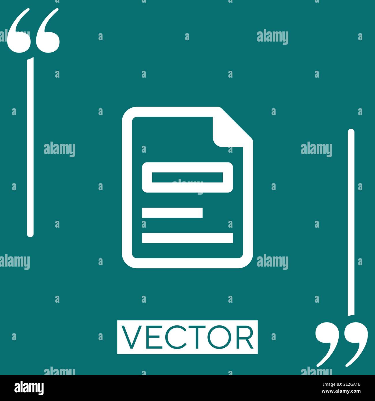 files vector icon Linear icon. Editable stroke line Stock Vector Image ...