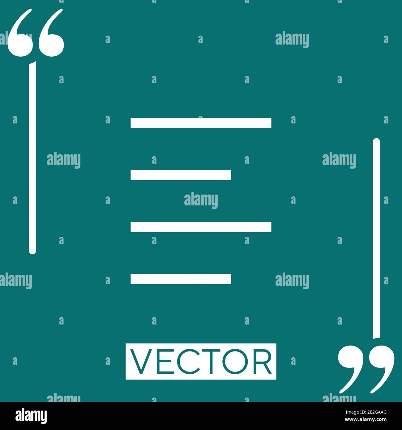 align left vector icon Linear icon. Editable stroke line Stock Vector