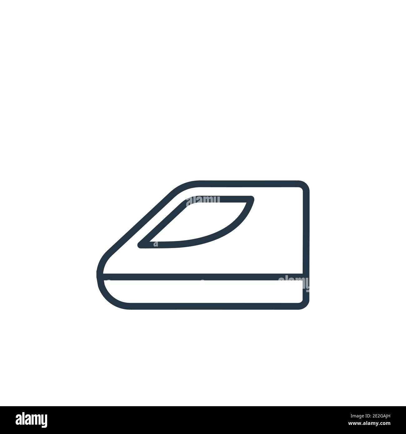 Hyperloop outline vector icon. Thin line black hyperloop icon, flat vector simple element illustration from editable artificial intellegence and futur Stock Vector