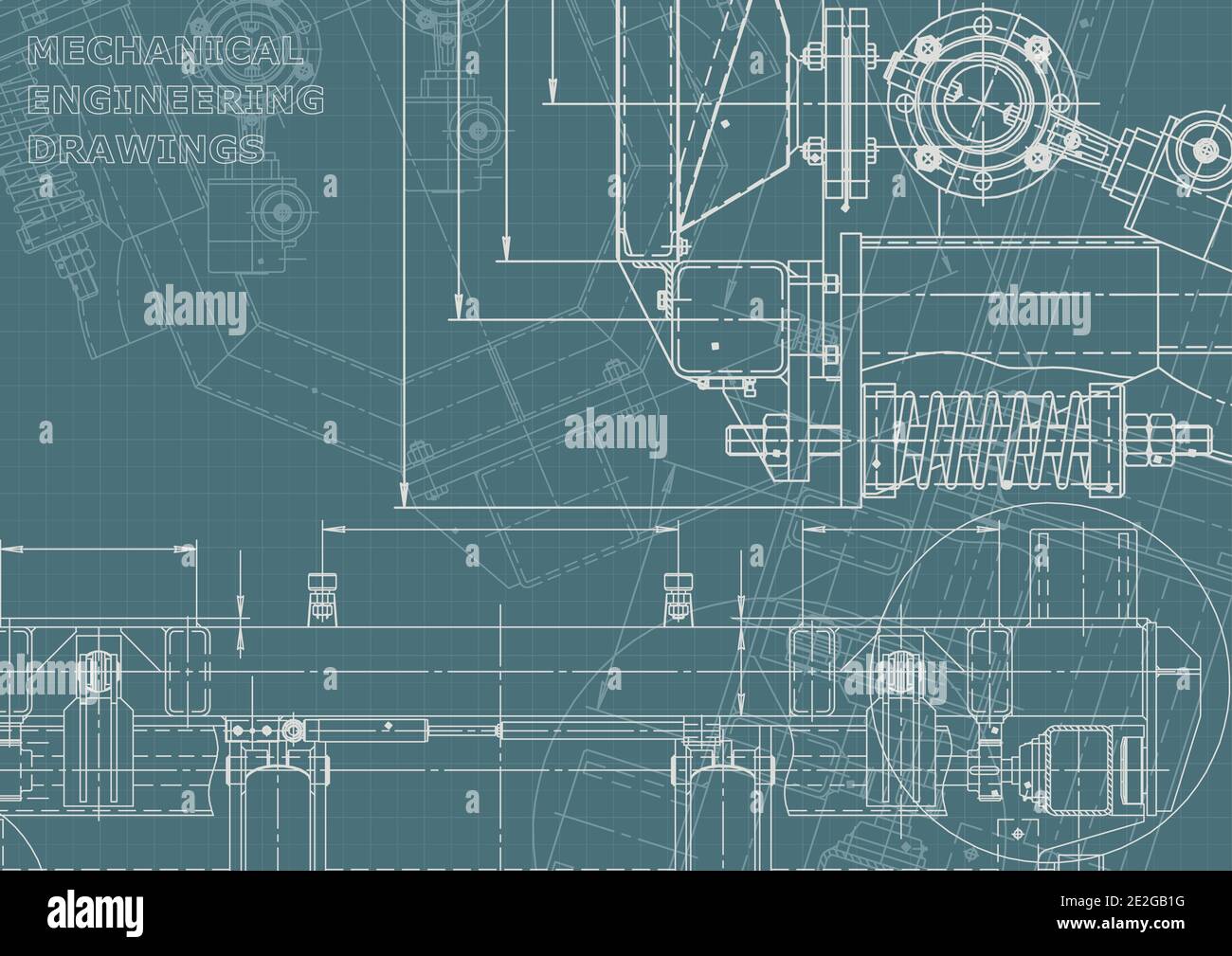 Computer aided design systems. Technical illustration. Corporate Identity Stock Vector