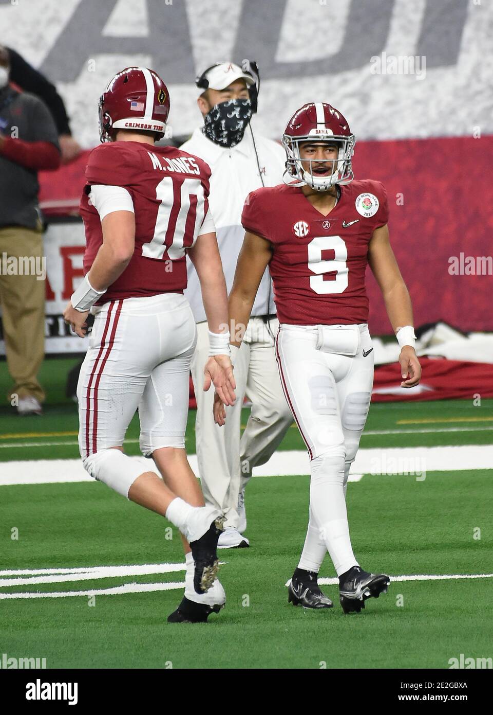 January 1, 2021 Arlington, TX.Alabama Crimson Tide freshman backup