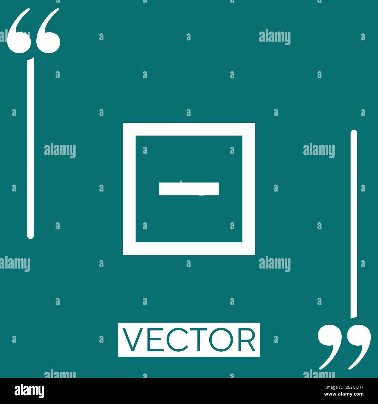 substraction vector icon Linear icon. Editable stroke line Stock Vector