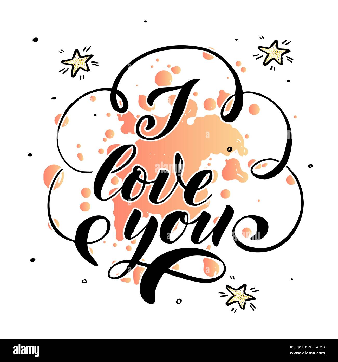 I love you Stock Vector