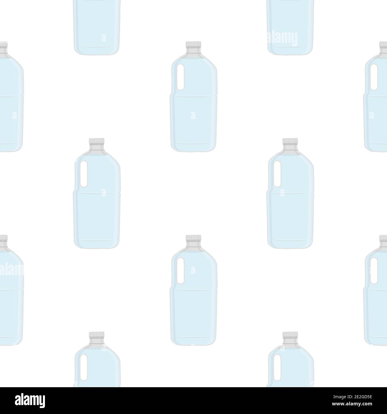 Illustration on theme set identical types plastic bottles for drinking water. Water pattern