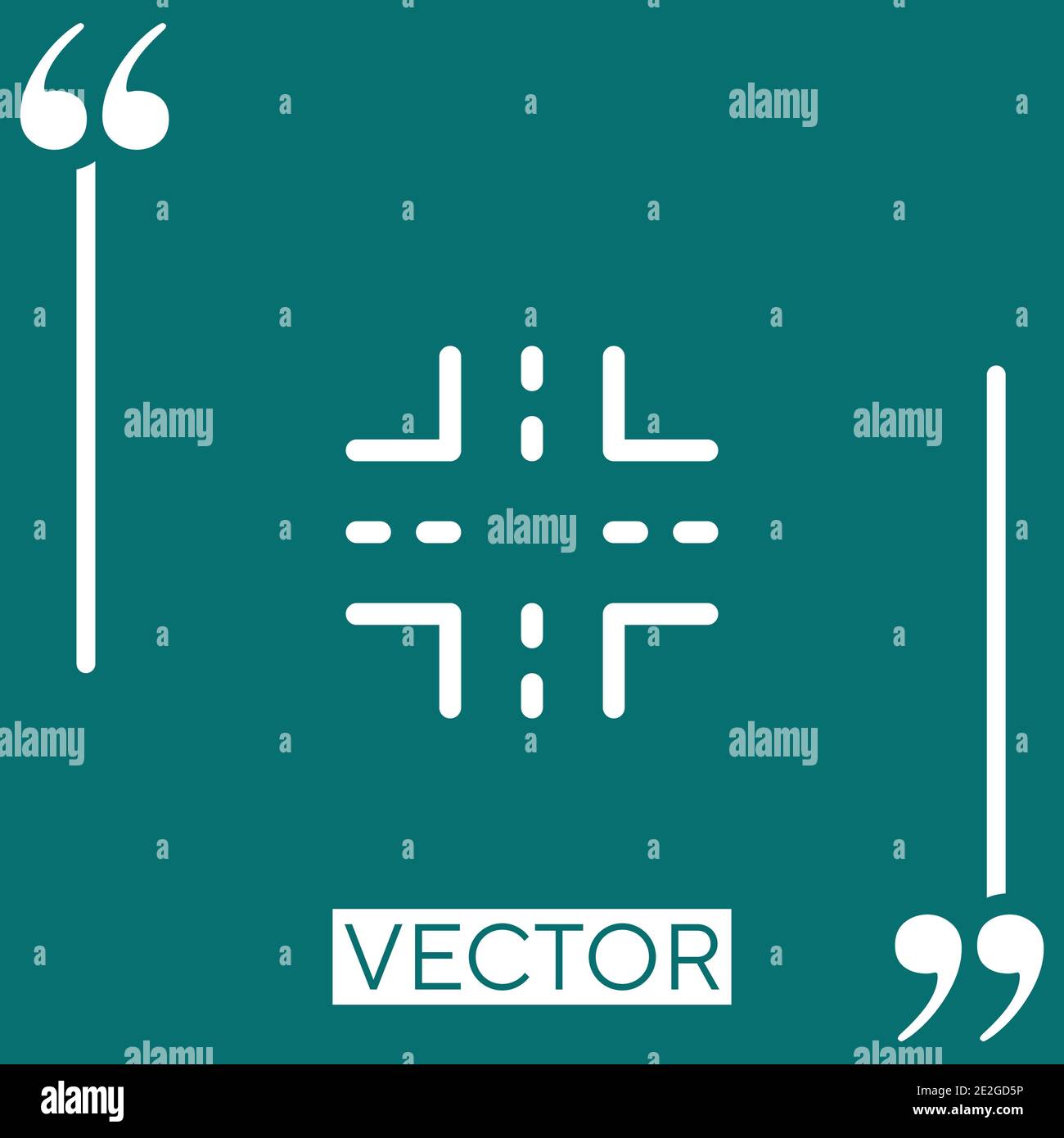 crossroads vector icon Linear icon. Editable stroked line Stock Vector