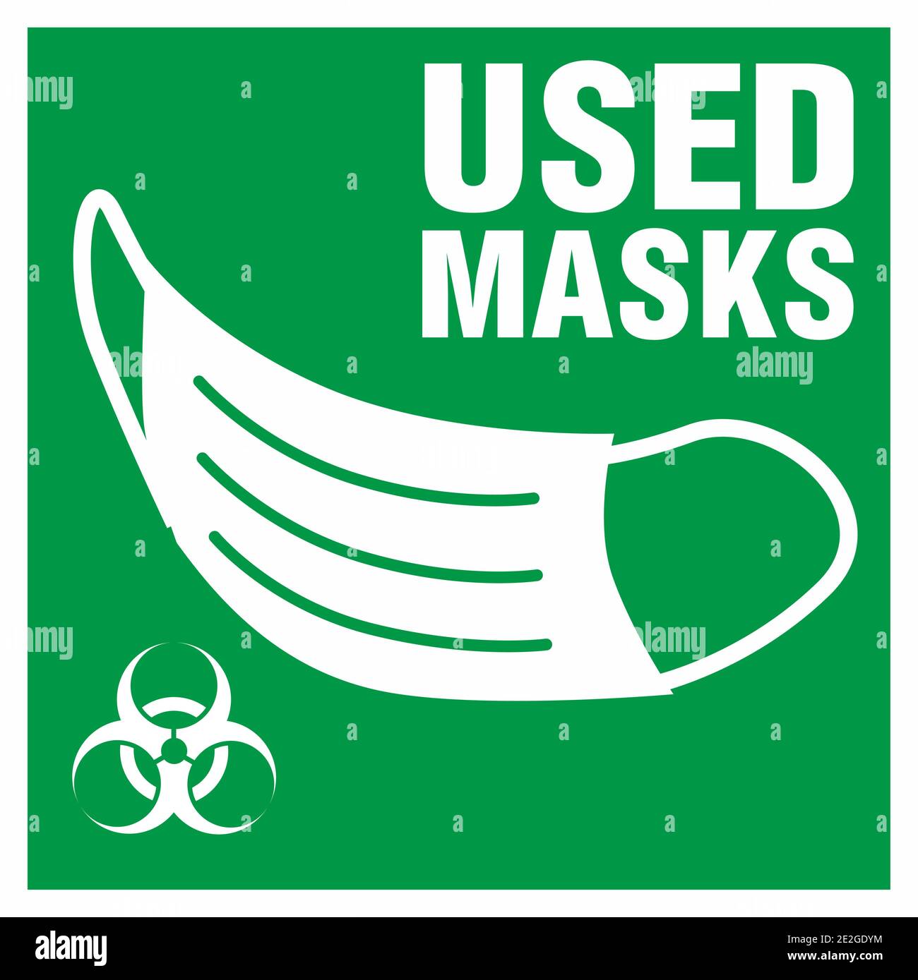 Dispose of face masks here. Correct disposal of medical supplies