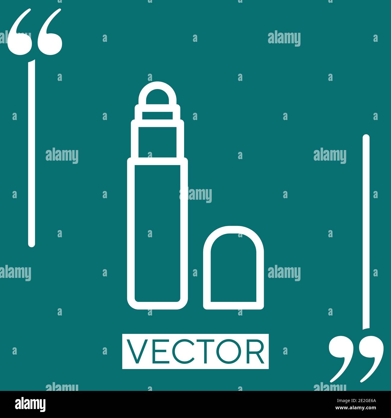 concealer vector icon Linear icon. Editable stroke line Stock Vector