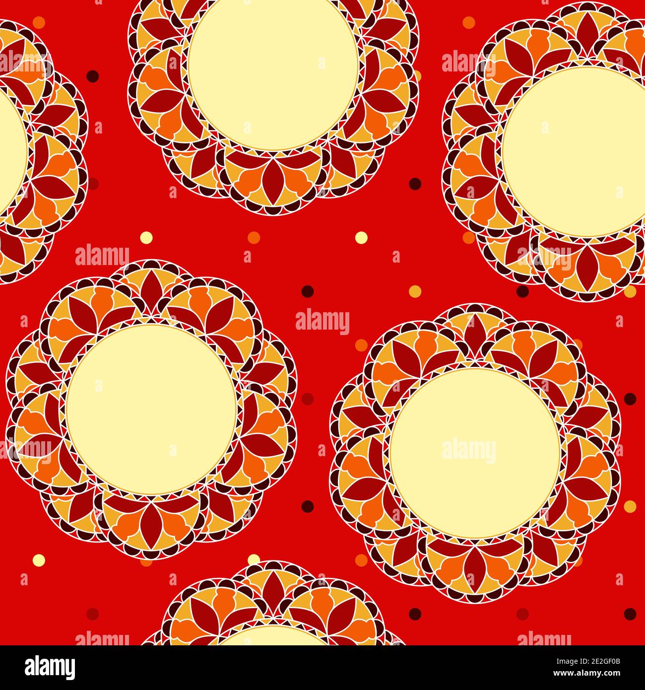 Seamles - Floral Decor Stock Vector