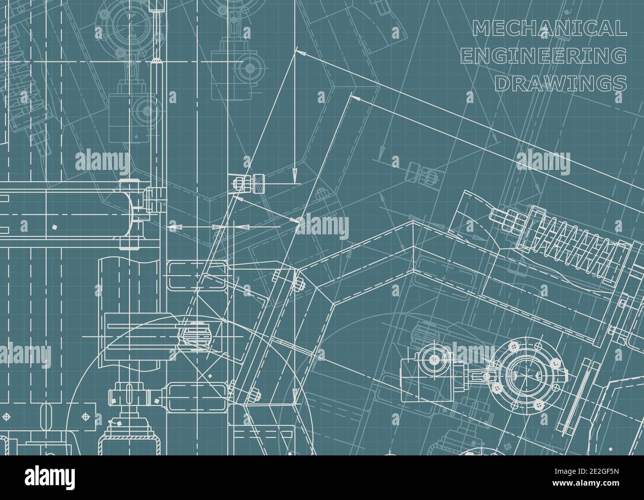 Technical background. Mechanical instrument making. Corporate Identity Stock Vector
