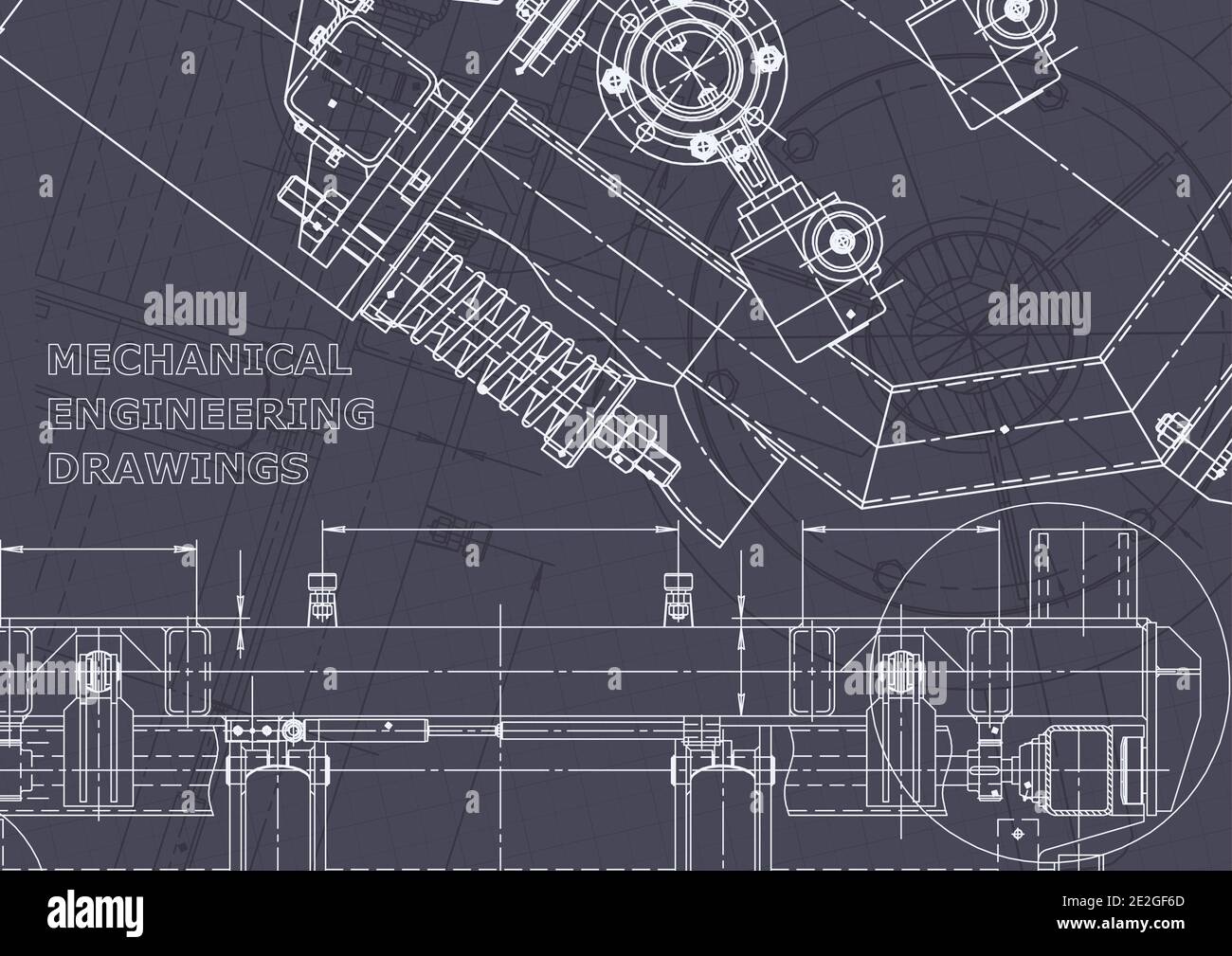 Computer aided design systems. Technical illustrations, backgrounds
