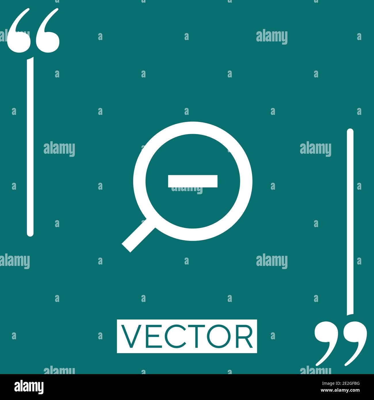zoom out vector icon Linear icon. Editable stroke line Stock Vector