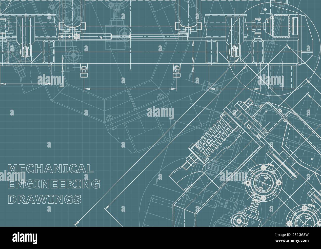 Technical abstract backgrounds. Vector engineering drawings. Mechanical Corporate Identity Stock Vector