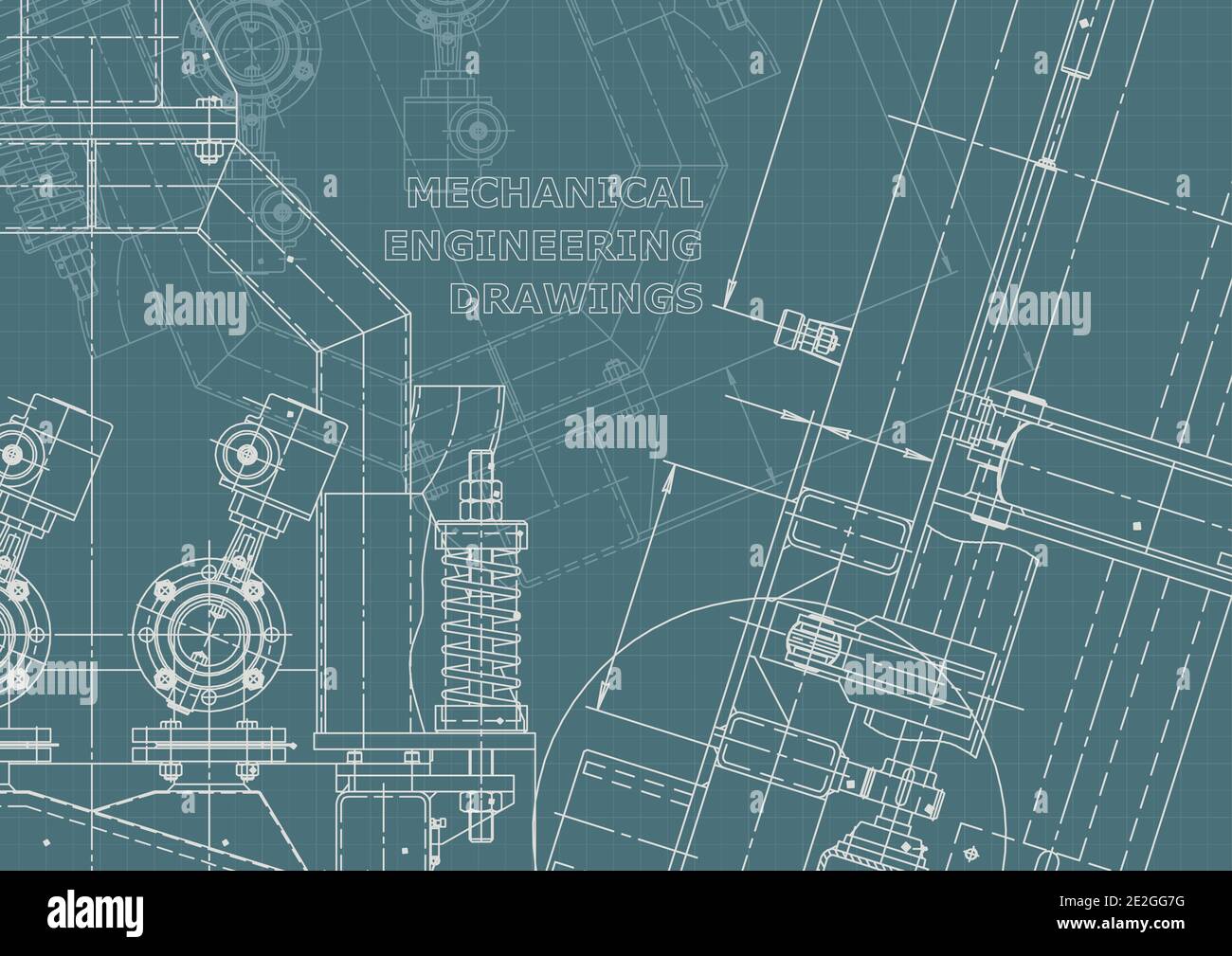 Vector engineering illustration. Computer aided design systems ...