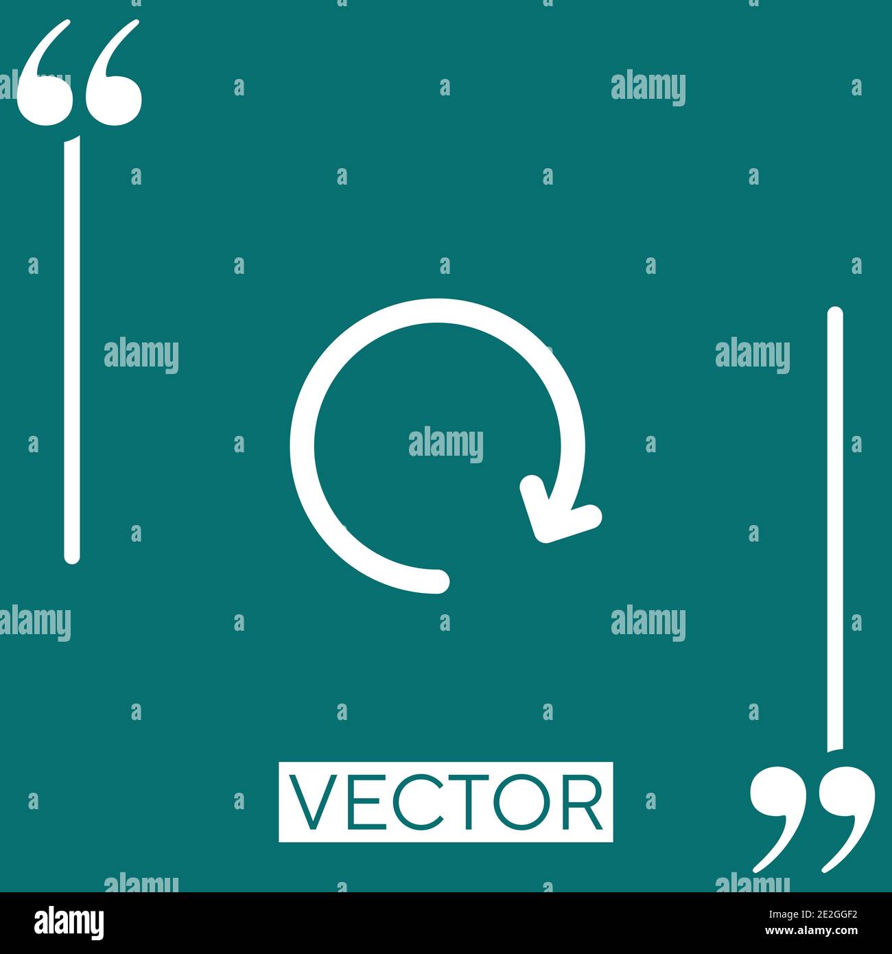 update arrow vector icon Linear icon. Editable stroke line Stock Vector ...
