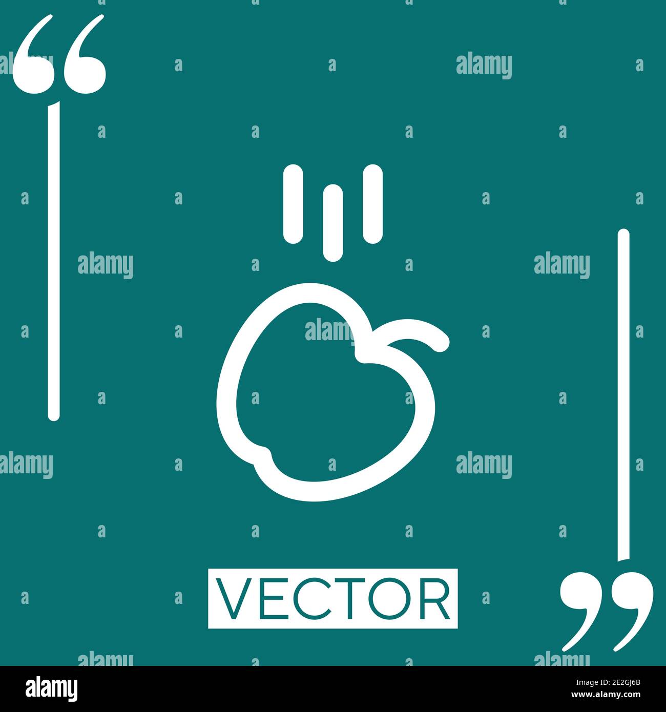 gravity vector icon Linear icon. Editable stroked line Stock Vector