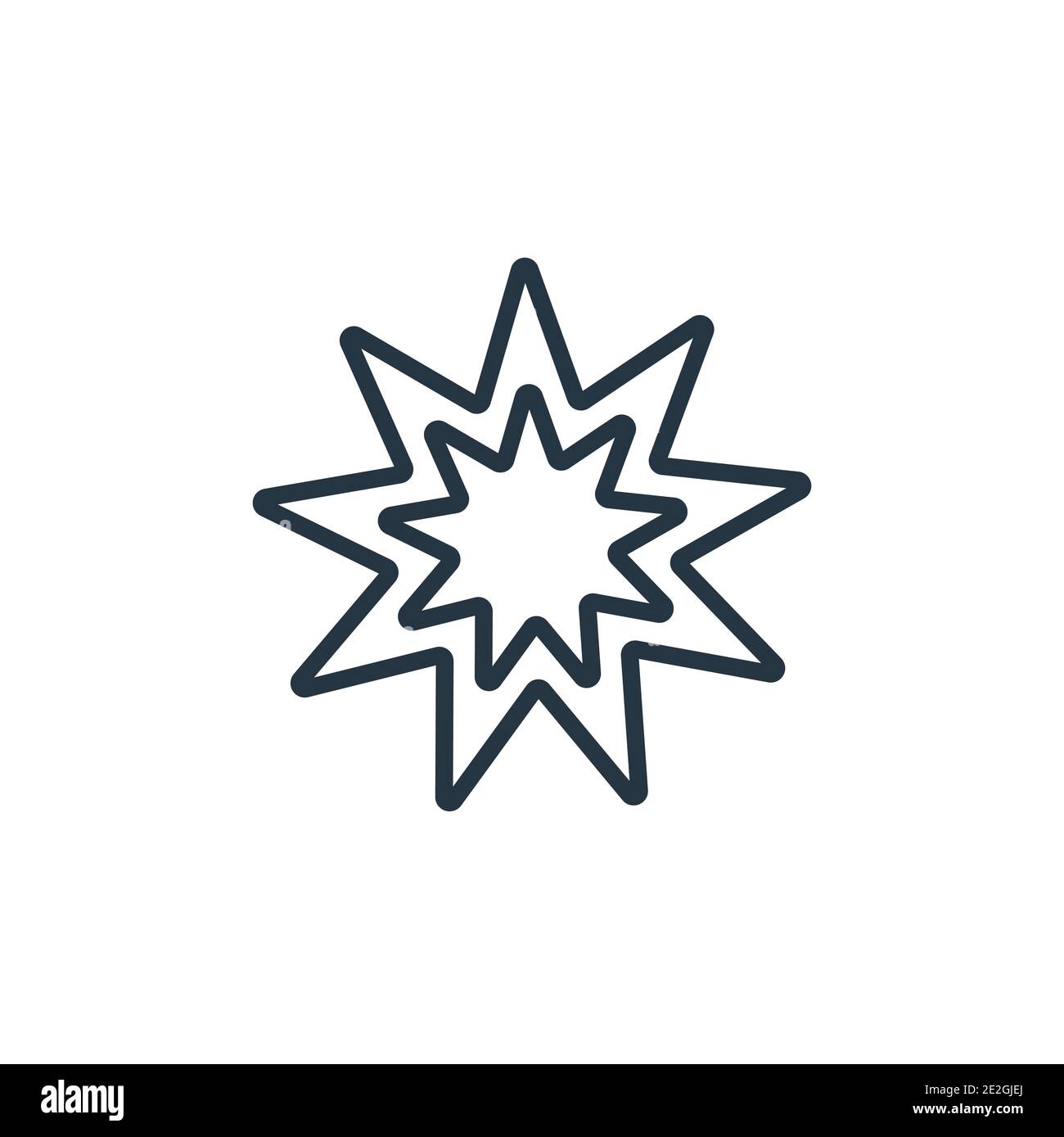 Explosion outline vector icon. Thin line black explosion icon, flat vector  simple element illustration from editable army concept isolated on white ba  Stock Vector Image & Art - Alamy