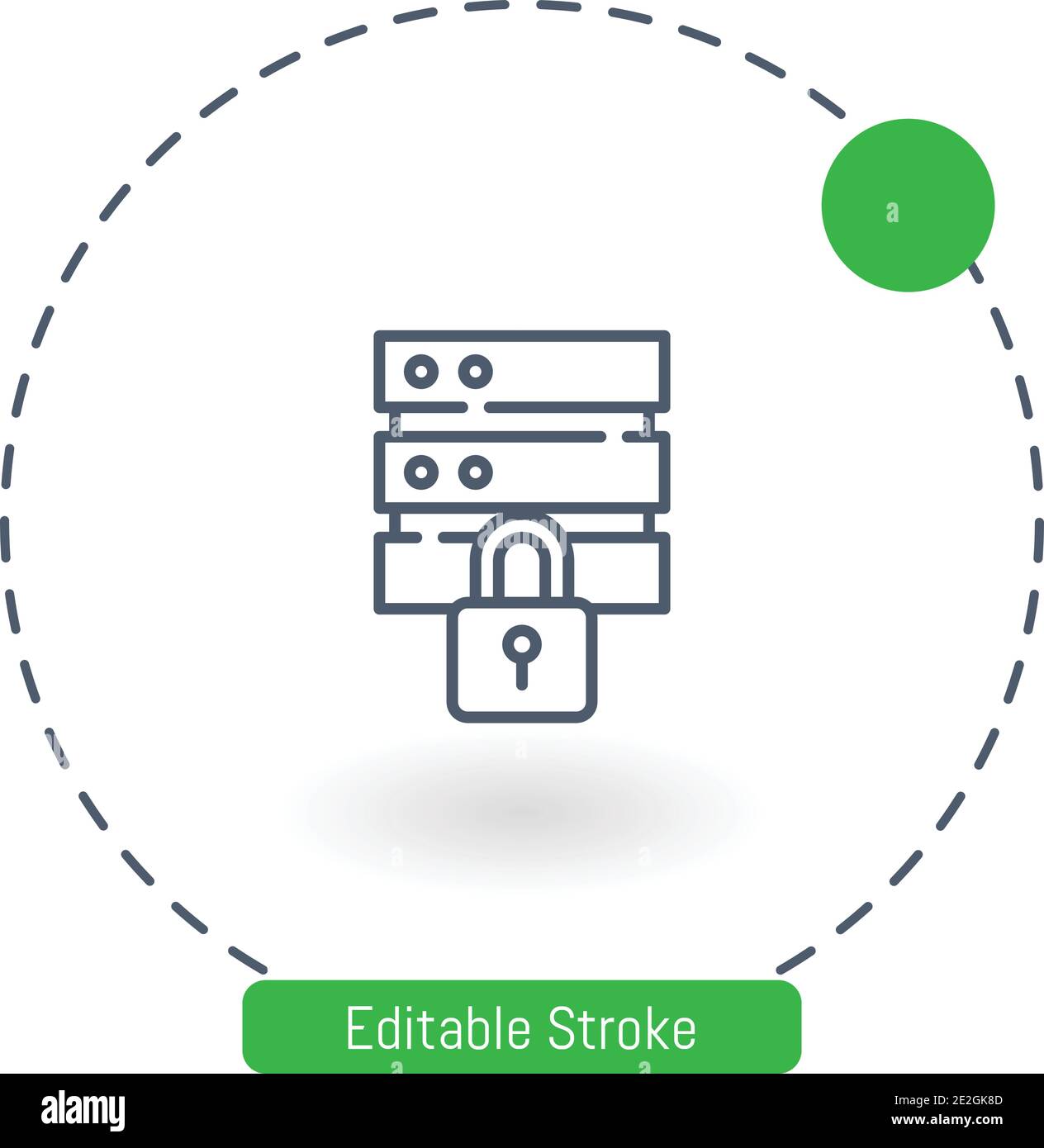data protection vector icon editable stroke outline icons for web and ...