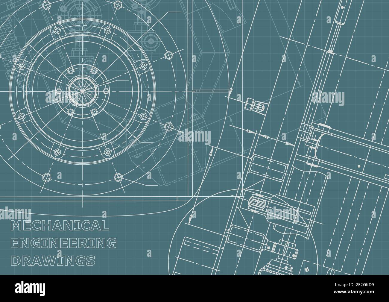 Cover. Vector engineering illustration. Blueprint, flyer. Corporate ...