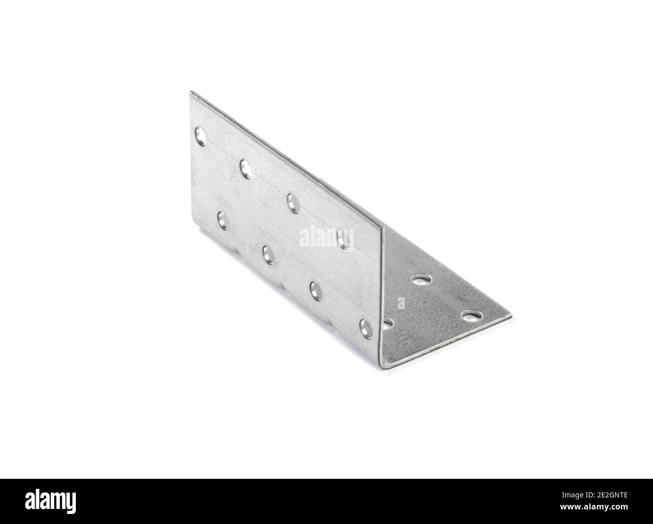 Mounting angle metal brackets isolated on white background Stock Photo Alamy