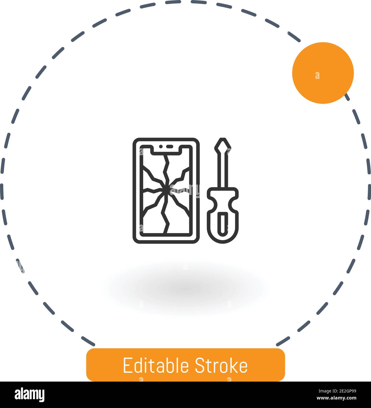 smartphone vector icon editable stroke outline icons for web and mobile ...