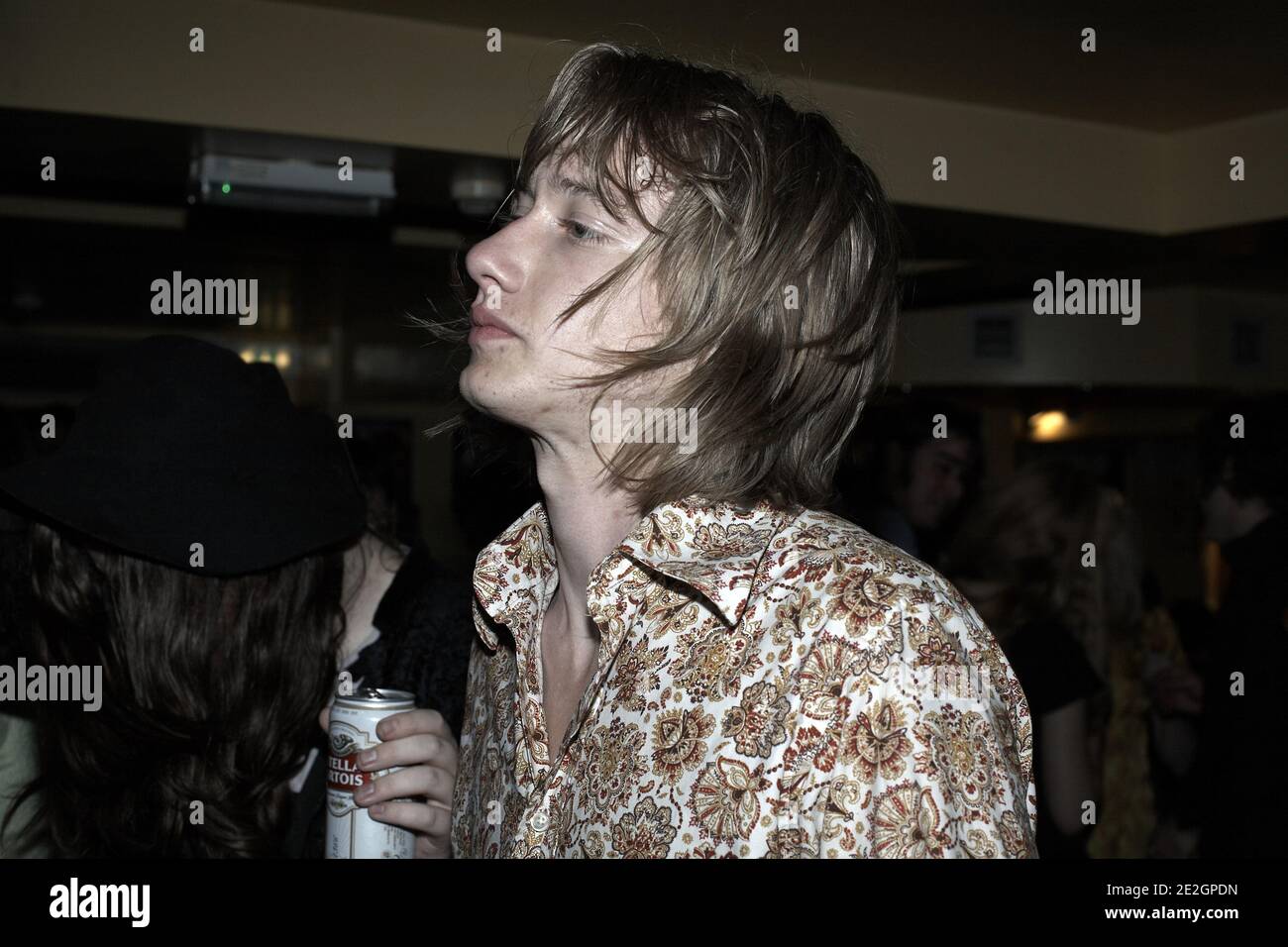 GREAT BRITAIN / England / London /Young man in 60's clothing dancing at