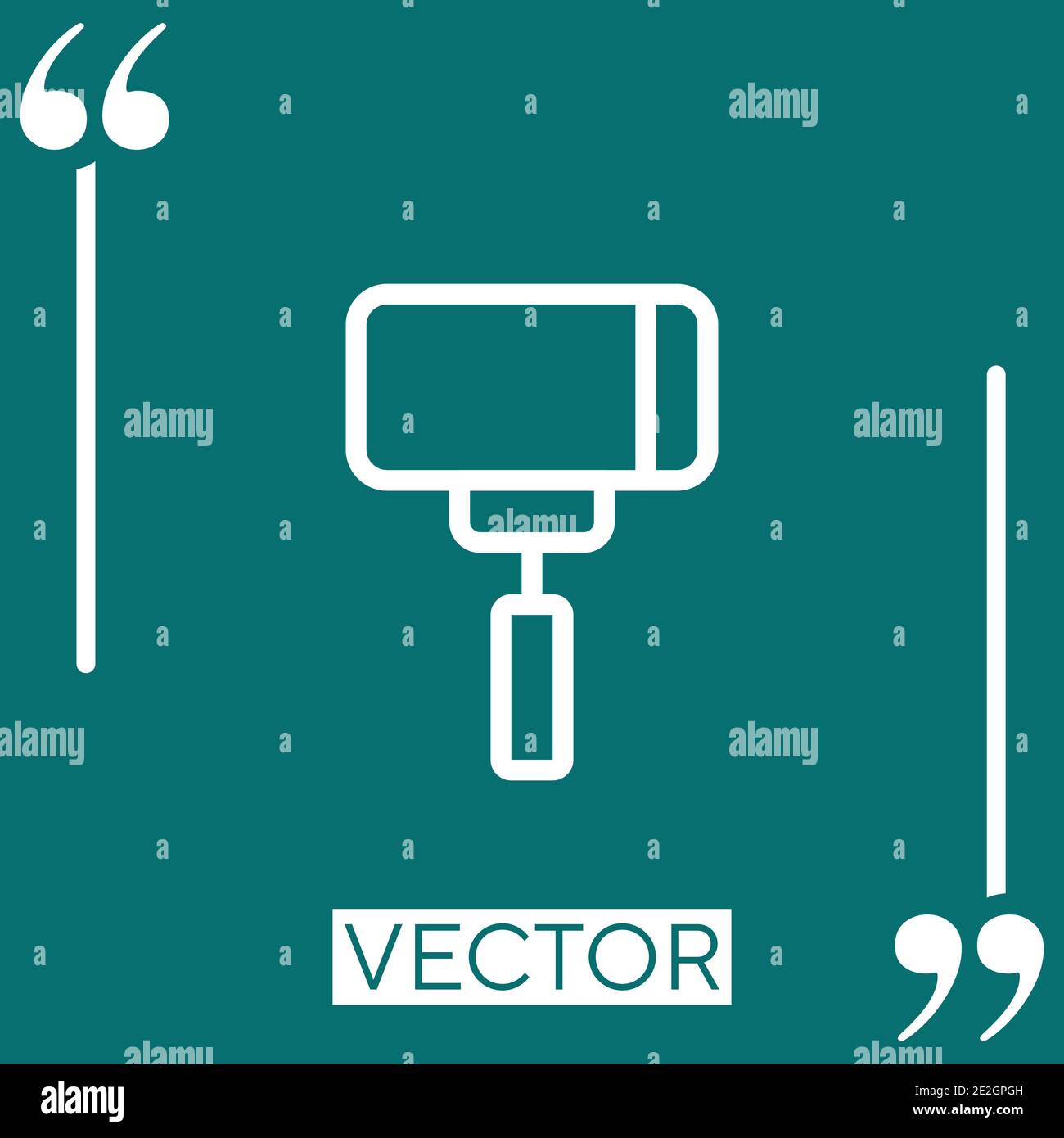 gimbal vector icon Linear icon. Editable stroked line Stock Vector