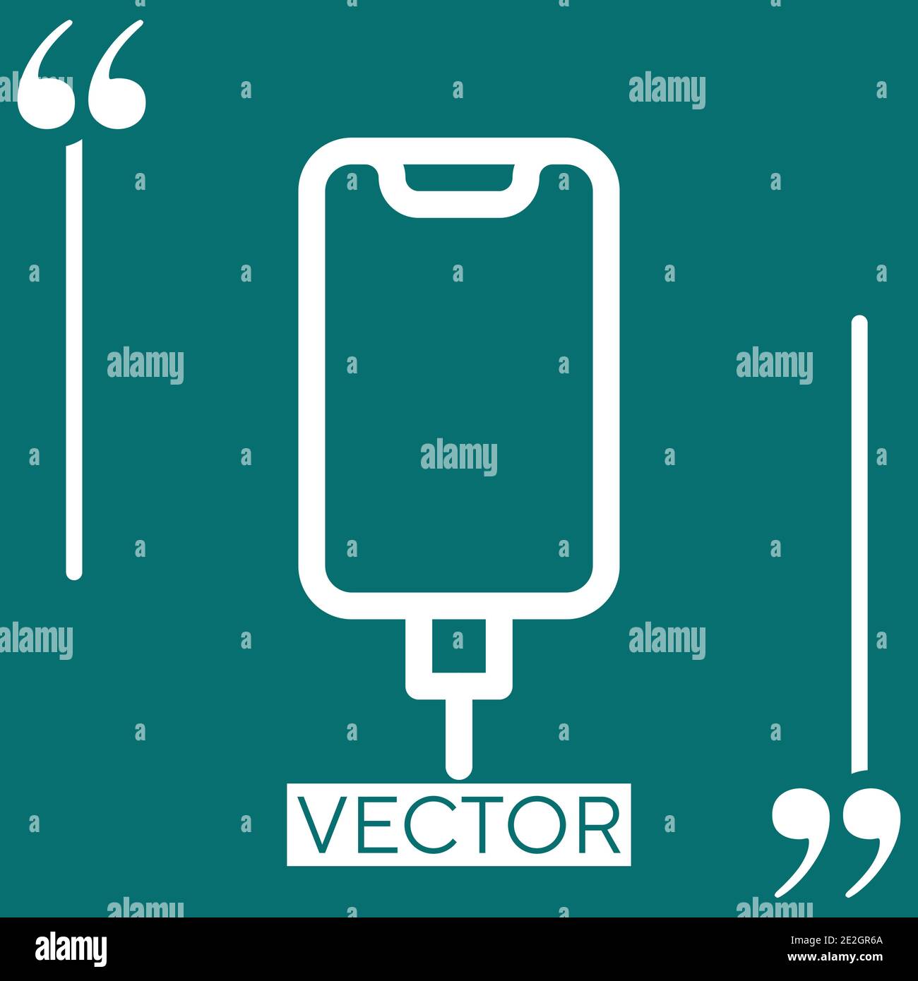 charging status vector icon Linear icon. Editable stroke line Stock Vector