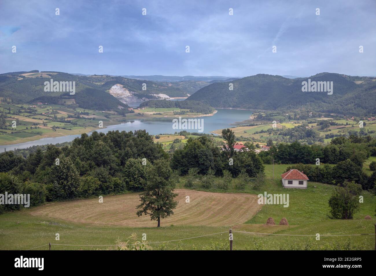 Serbia - Countryside landscape Stock Photo