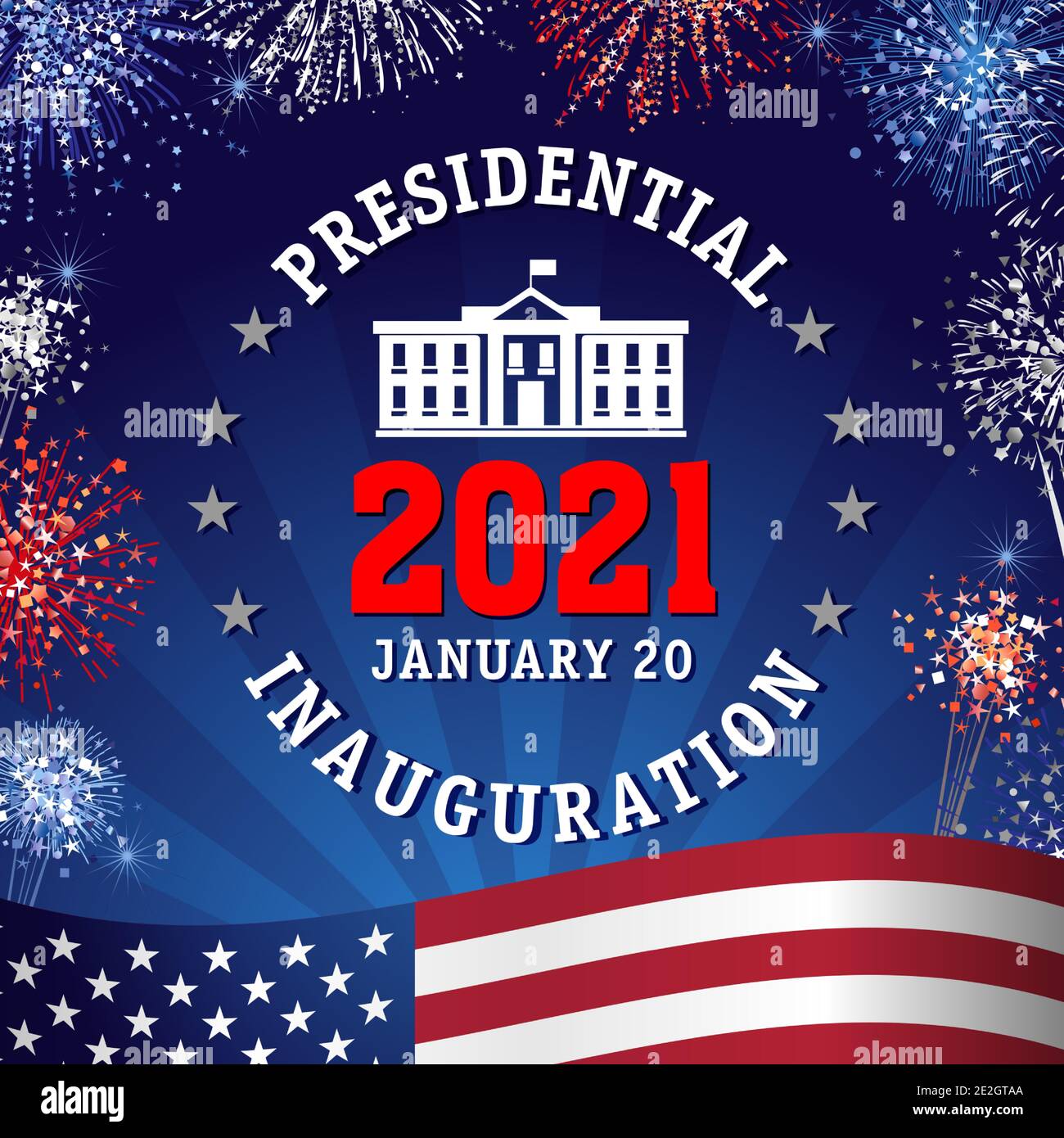 Presidential blue house Stock Vector Images Alamy