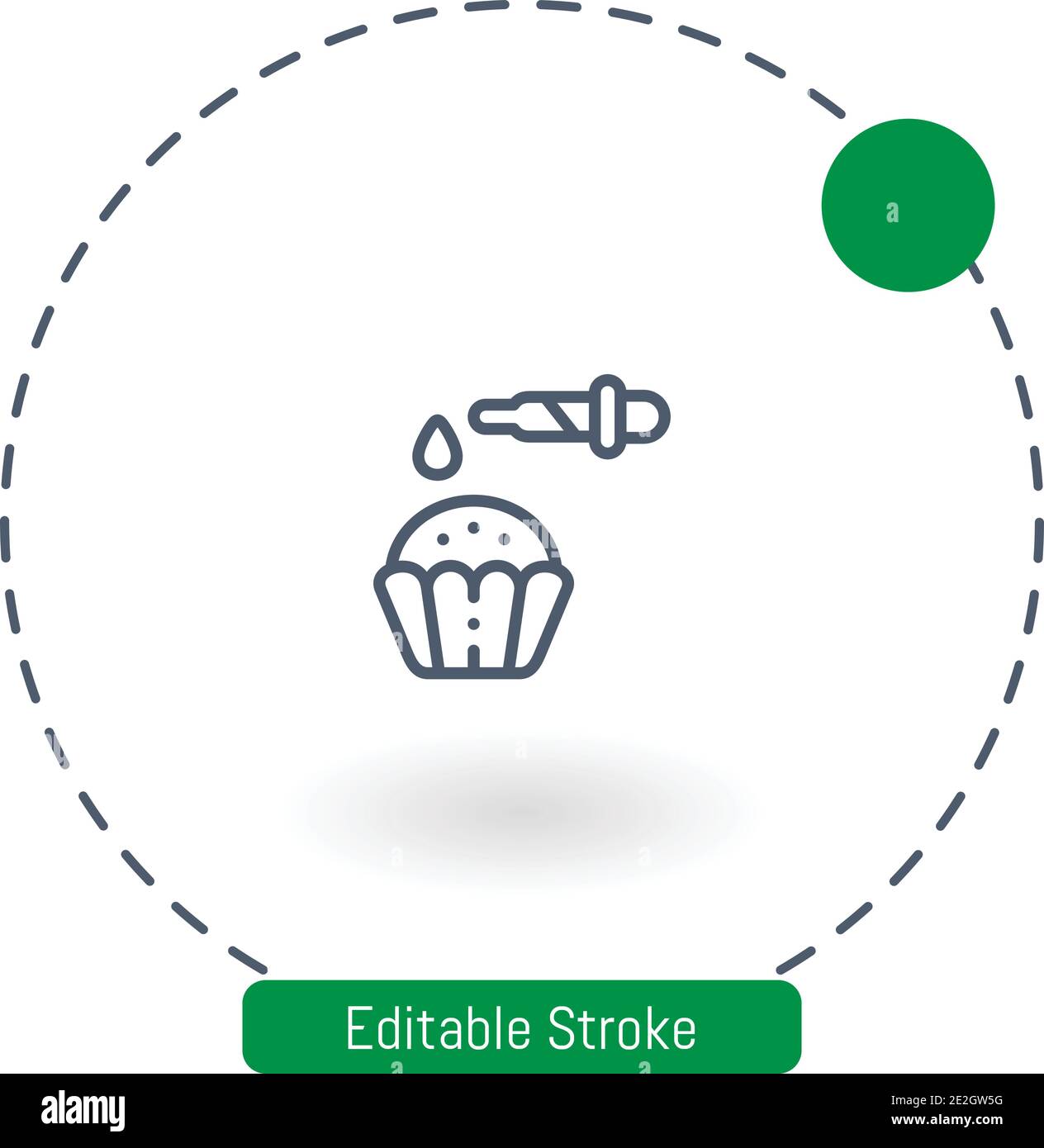 coloring vector icon editable stroke outline icons for web and mobile Stock Vector