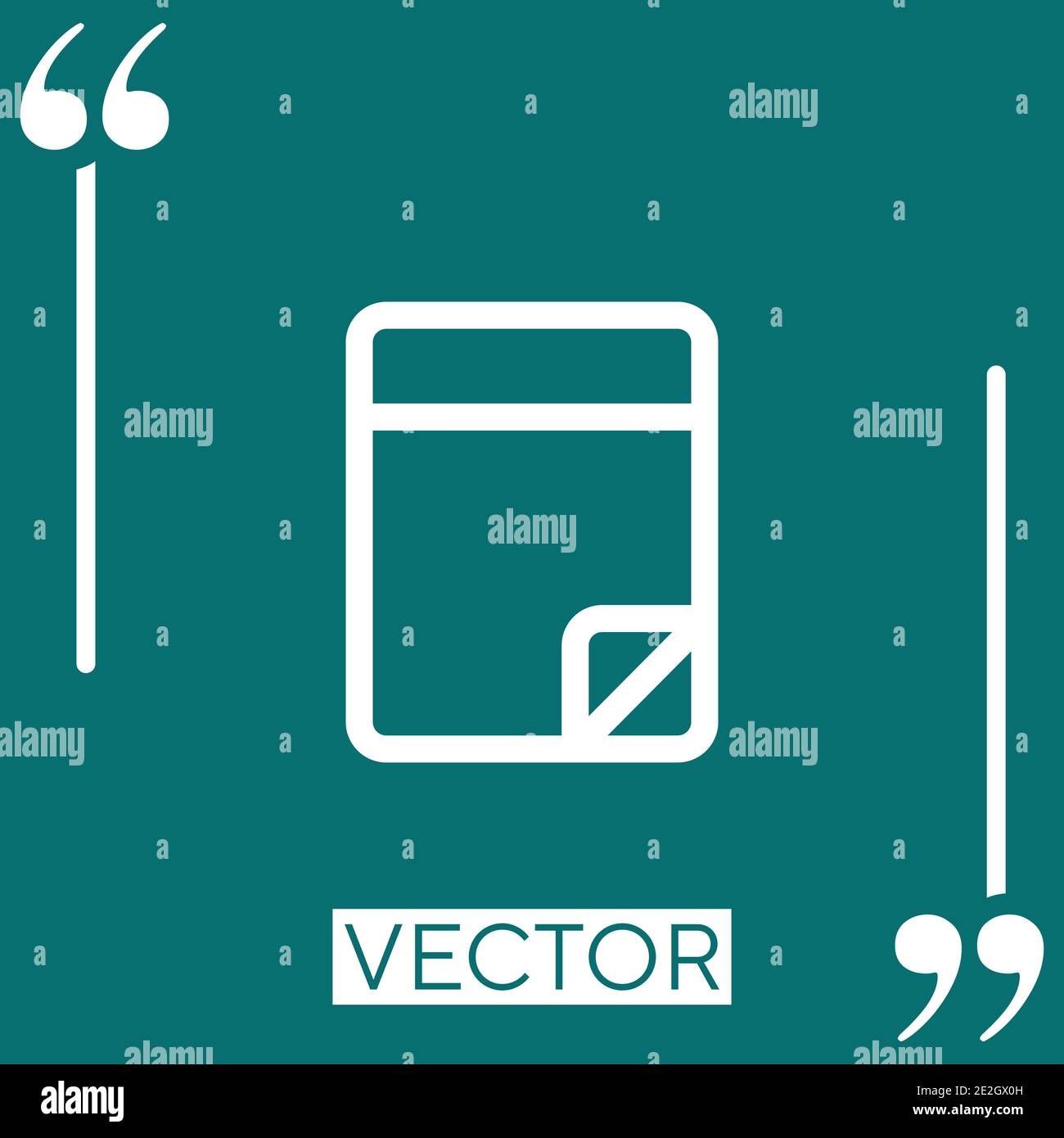 Stickers Linear icon. Editable stroke line Stock Vector Image & Art - Alamy