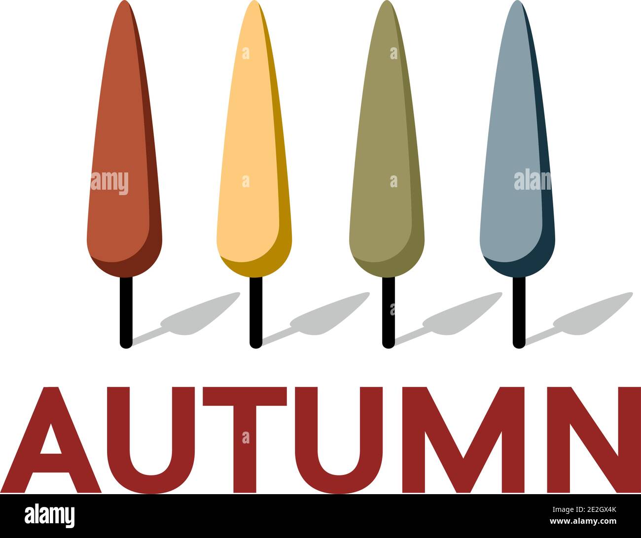 Vector sign trees in autumn Stock Vector Image & Art - Alamy