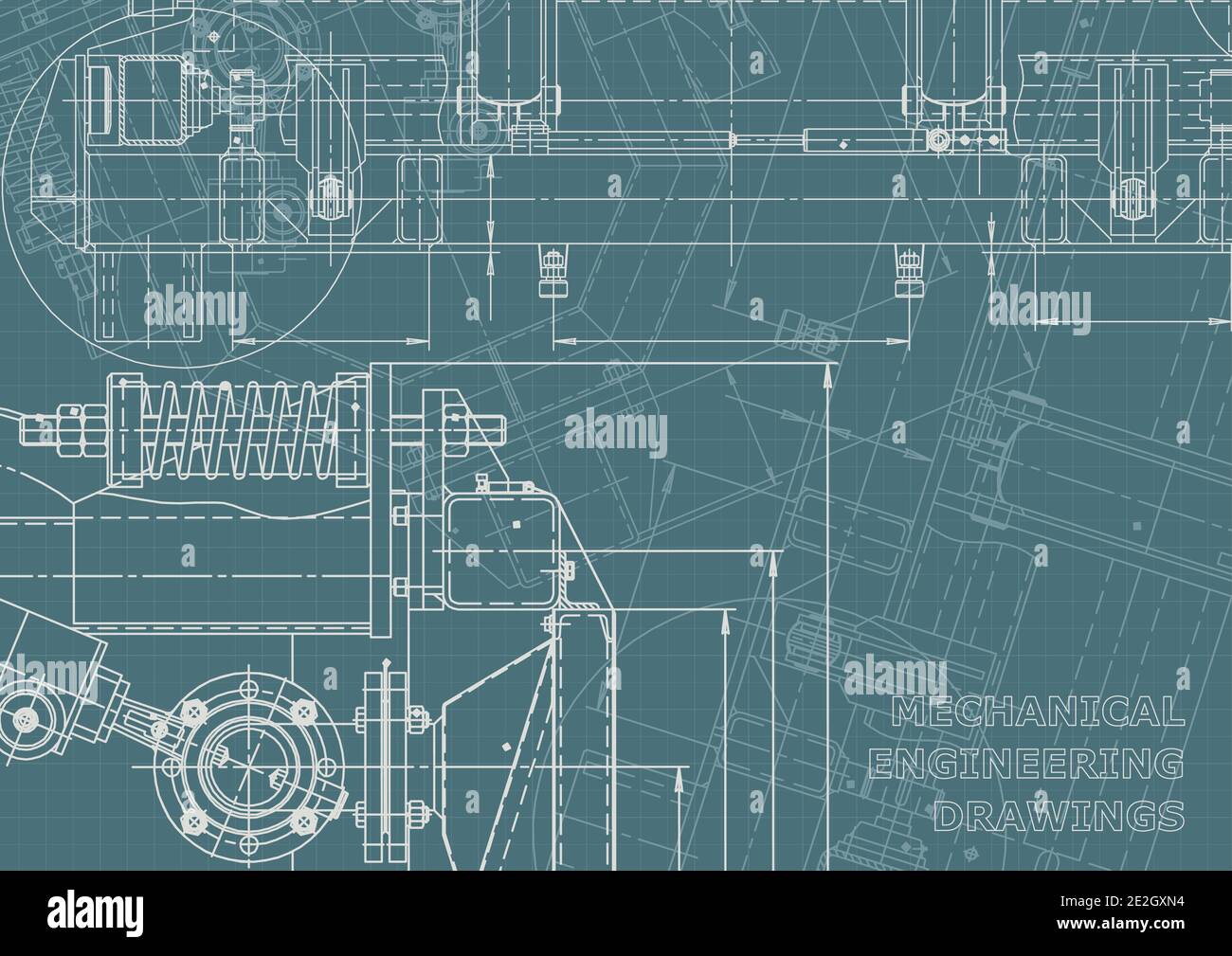 Computer aided design systems. Technical Corporate Identity Stock Vector