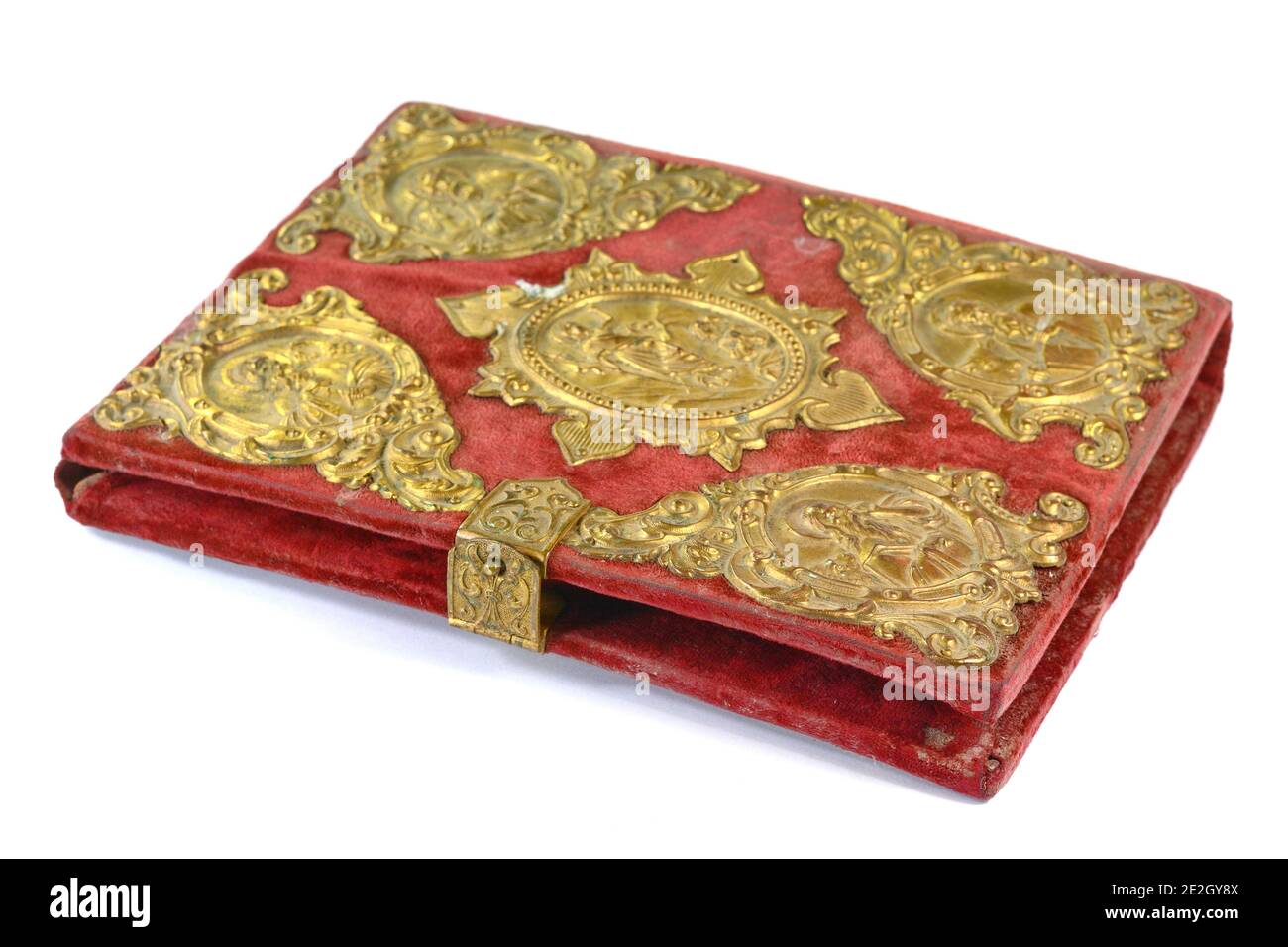 A valuable old book with a clasp Stock Photo Alamy