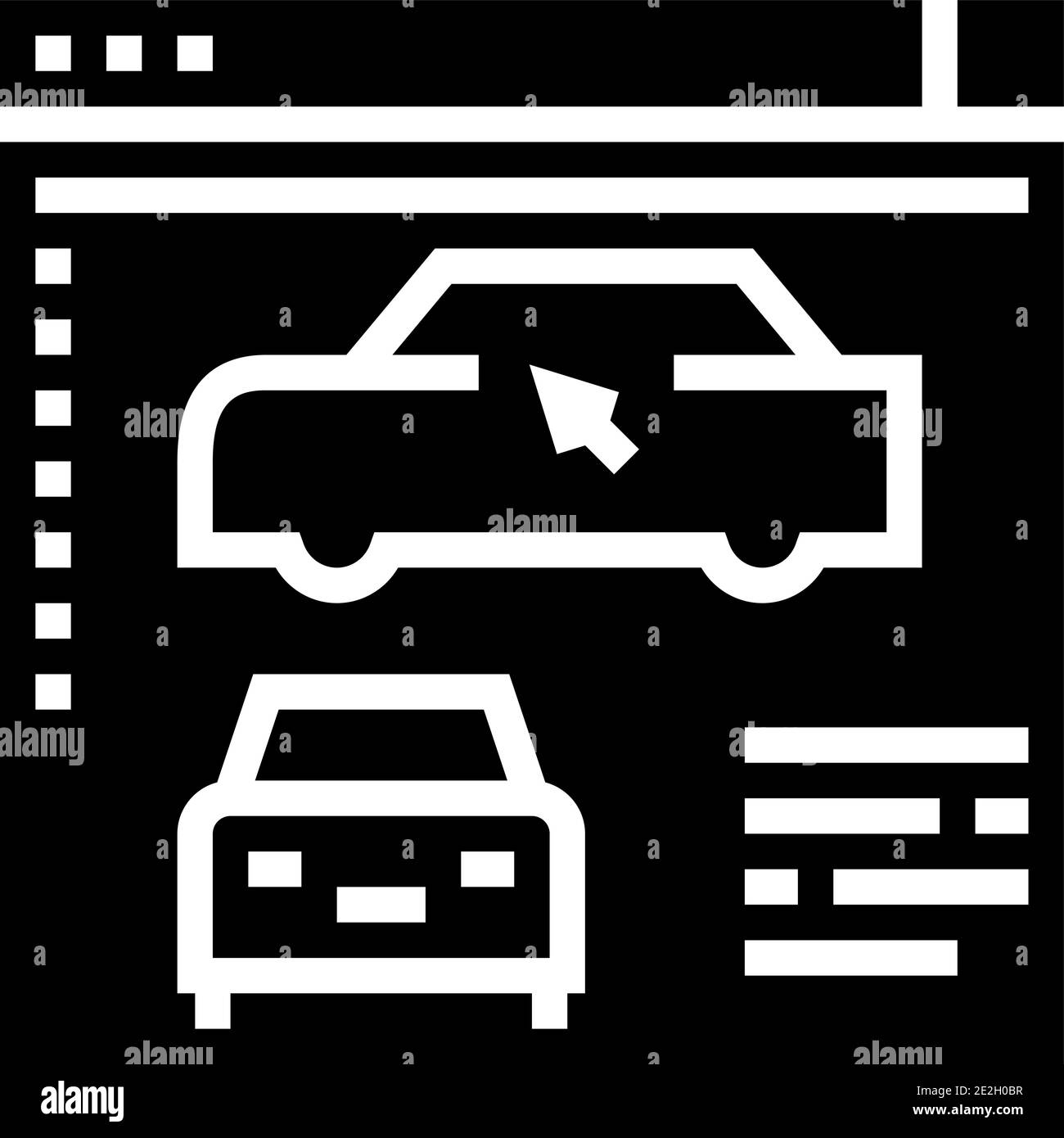 car modeling program glyph icon vector illustration Stock Vector Image ...
