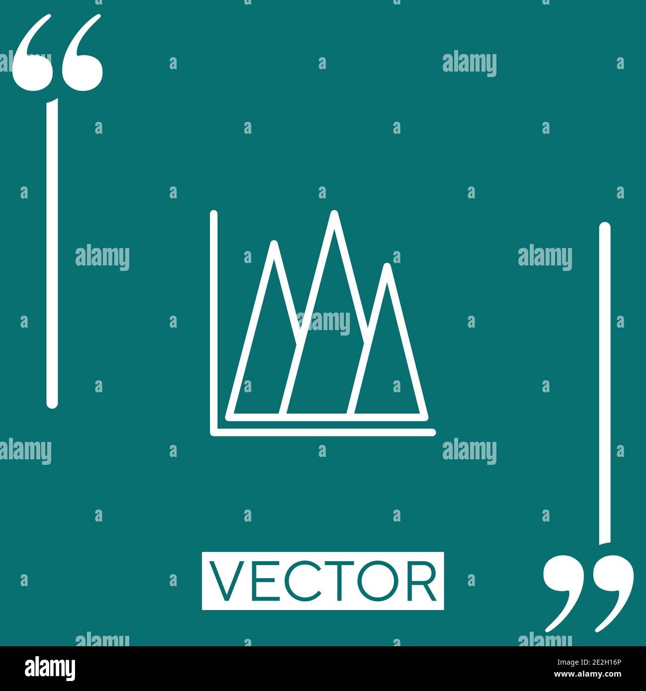 pyramid Linear icon. Editable stroke line Stock Vector