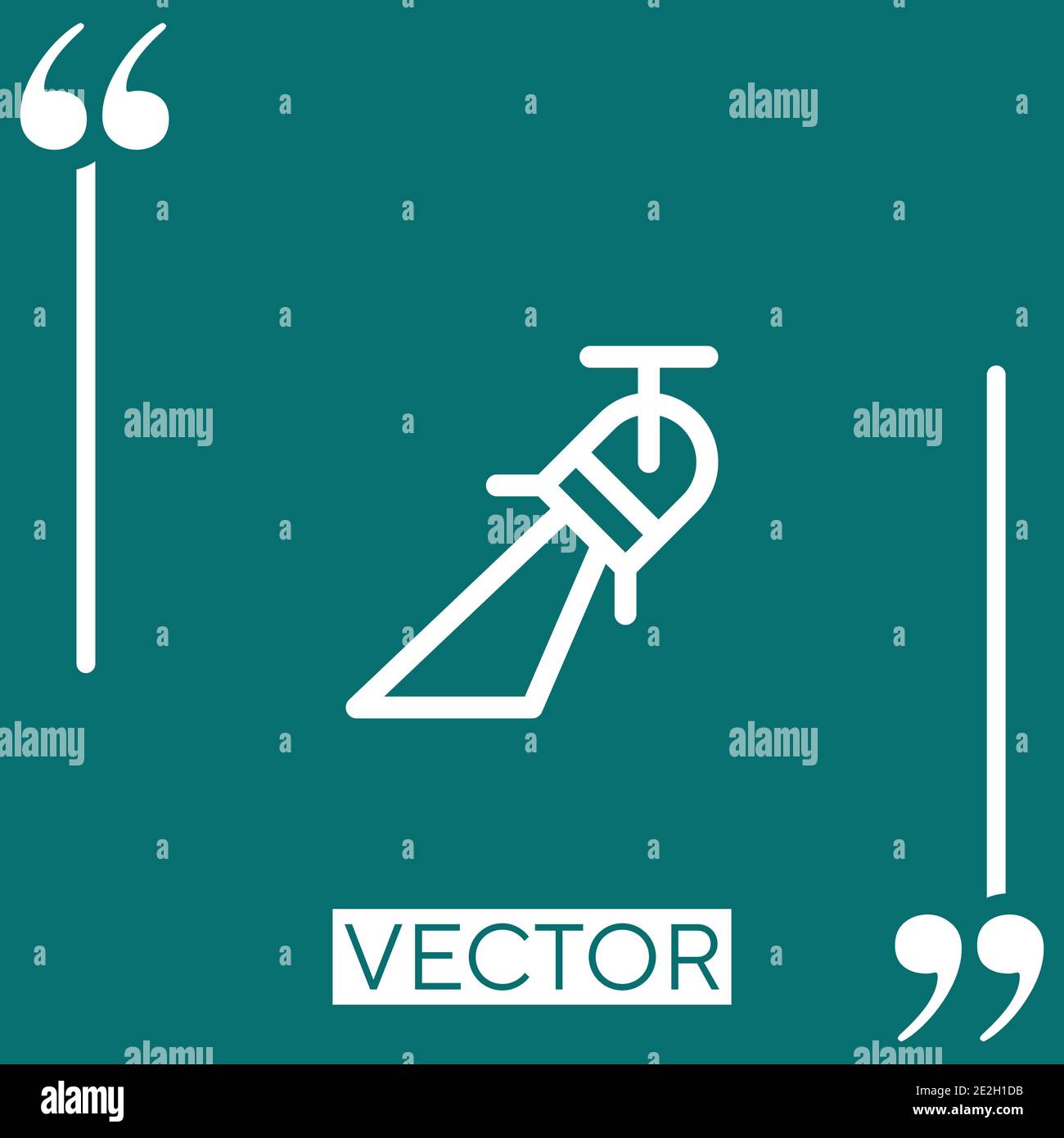 spotlight vector icon Linear icon. Editable stroke line Stock Vector